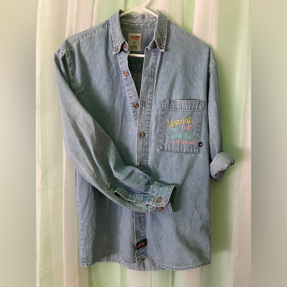 Embroidered Dickies Denim Workshirt